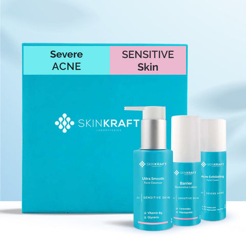 SkinKraft Customized Severe Acne Kit For Sensitive Skin